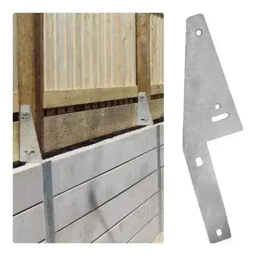 Galvanised Steel Post Beams Offset Fence Bracket 580mm x 100mm 6mm