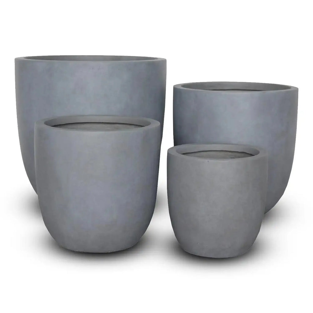 Urban Lite Asher Egg Pot - Washed Grey - Australian Landscape Supplies