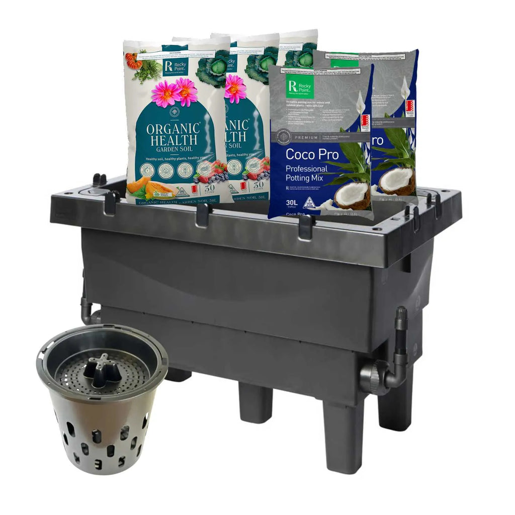 Foodcube Slim Raised Garden Wicking Bed & Rocky Point Bundle - Australian Landscape Supplies