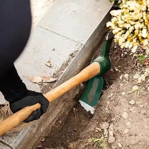 900mm Timber Handle Mattock in use - Cyclone | Australian Landscape Supplies