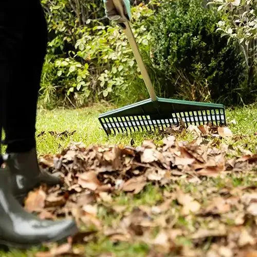 1550mm Great Aussie Extra Wide Super Rake in use - Cyclone | Australian Landscape Supplies