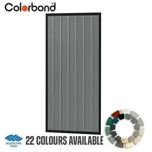 Colorbond Steel Fence Gate 930x2100mm with Satin Black Frame AusLS