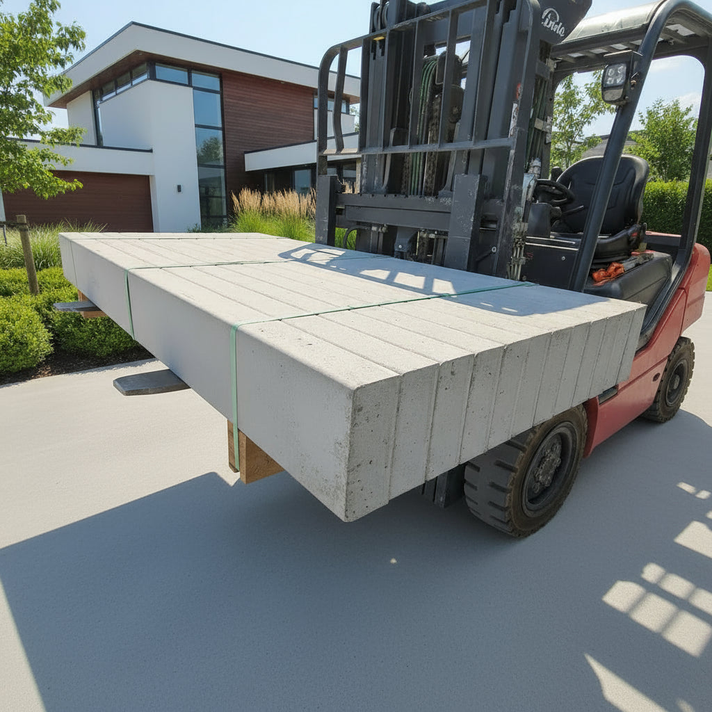 Plain Grey Smooth Concrete Sleeper - Precision Concrete Sleepers - Australian Landscape Supplies