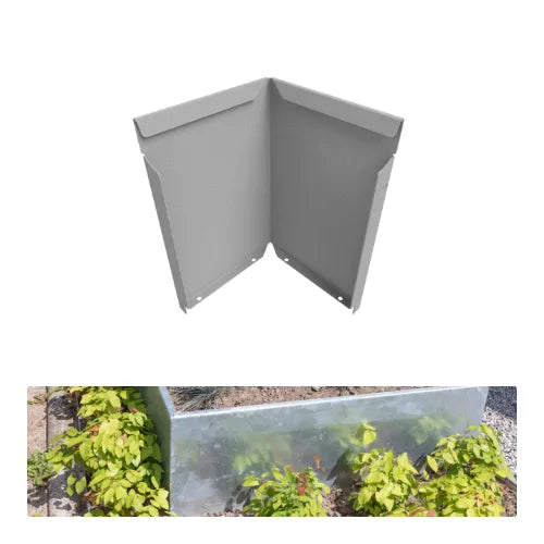 Corner Piece for 400mm Garden Beds & Retaining Galvanised Steel - Straightcurve | Garden Beds and Retaining | Australian Landscape Supplies