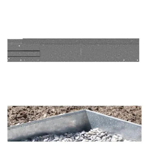 Garden Edging Corner GS - Galvanised Steel - Straightcurve - Australian Landscape Supplies