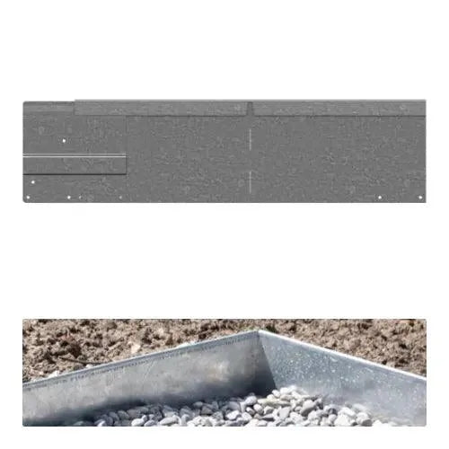 Garden Edging Corner GS - Galvanised Steel - Straightcurve - Australian Landscape Supplies
