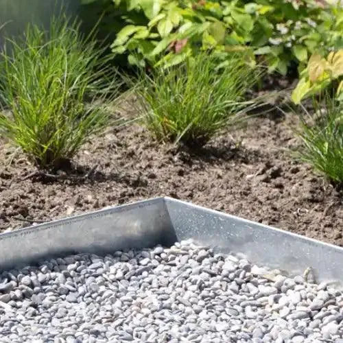 Garden Edging Corner GS - Galvanised Steel - Straightcurve - Australian Landscape Supplies