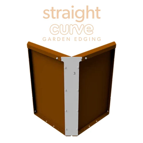 Zero-Flex Open Corner Piece - Galvanised Steel - Straightcurve | Now Available from Australian Landscape Supplies