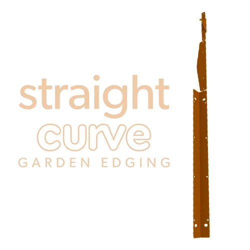 Zero-Flex Straight Joiner Piece for Steel Garden Edging - Weathering Steel - Straightcurve | Australian Landscape Supplies