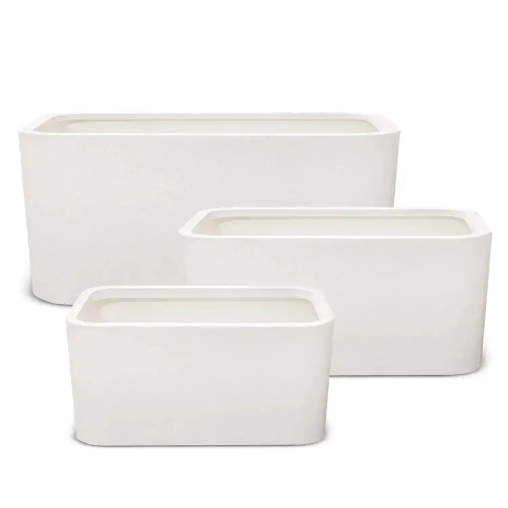 Firenze Trough - White Stone - Australian Landscape Supplies