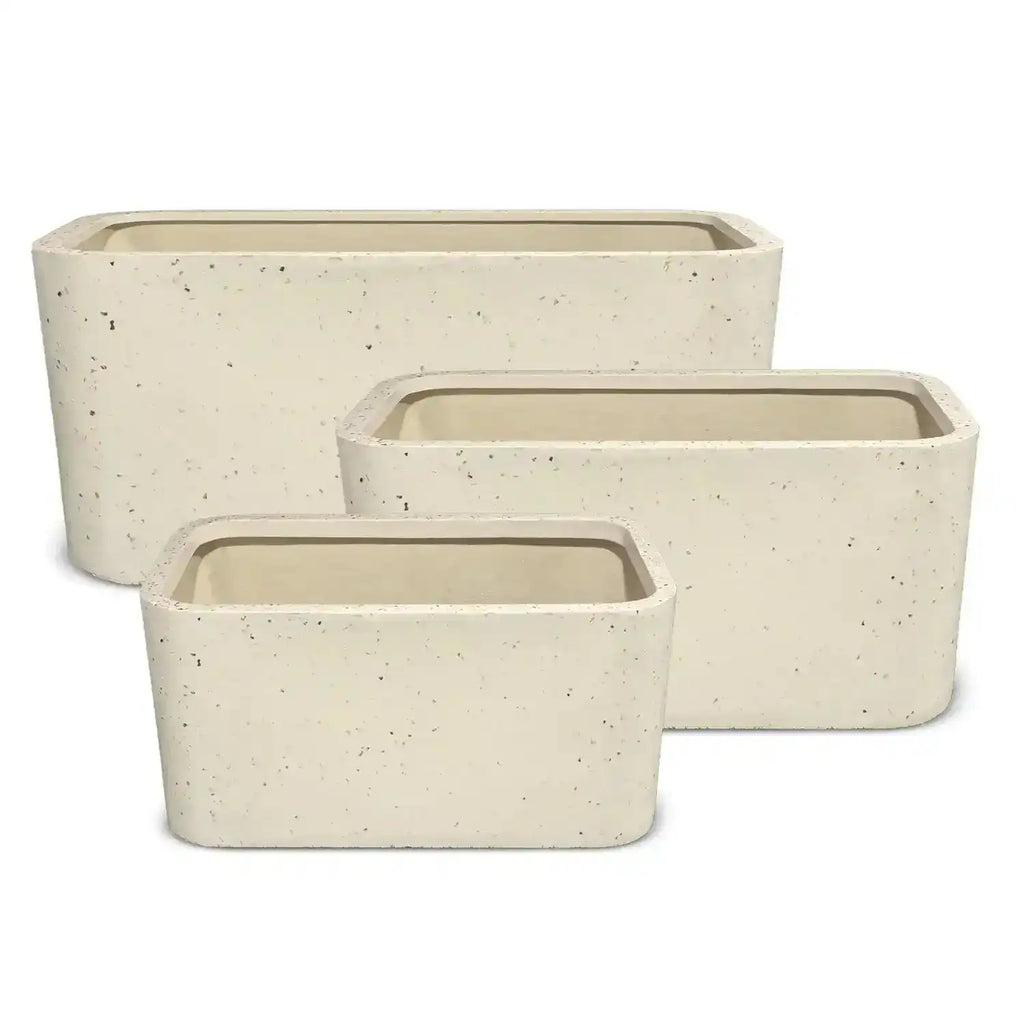 Firenze Trough - Sea White Terrazzo - Australian Landscape Supplies
