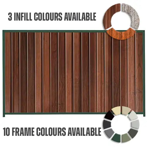 PermaSteel Colorbond Fence Kit - 2350 x 1800mm - Deluxe Range | Australian Landscape Supplies