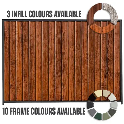 PermaSteel Colorbond Fence Kit - 2350 x 2100mm - Deluxe Range | Australian Landscape Supplies