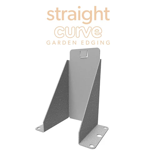 Hard Surface Fixing Bracket for Flexline Steel Edging - Straightcurve