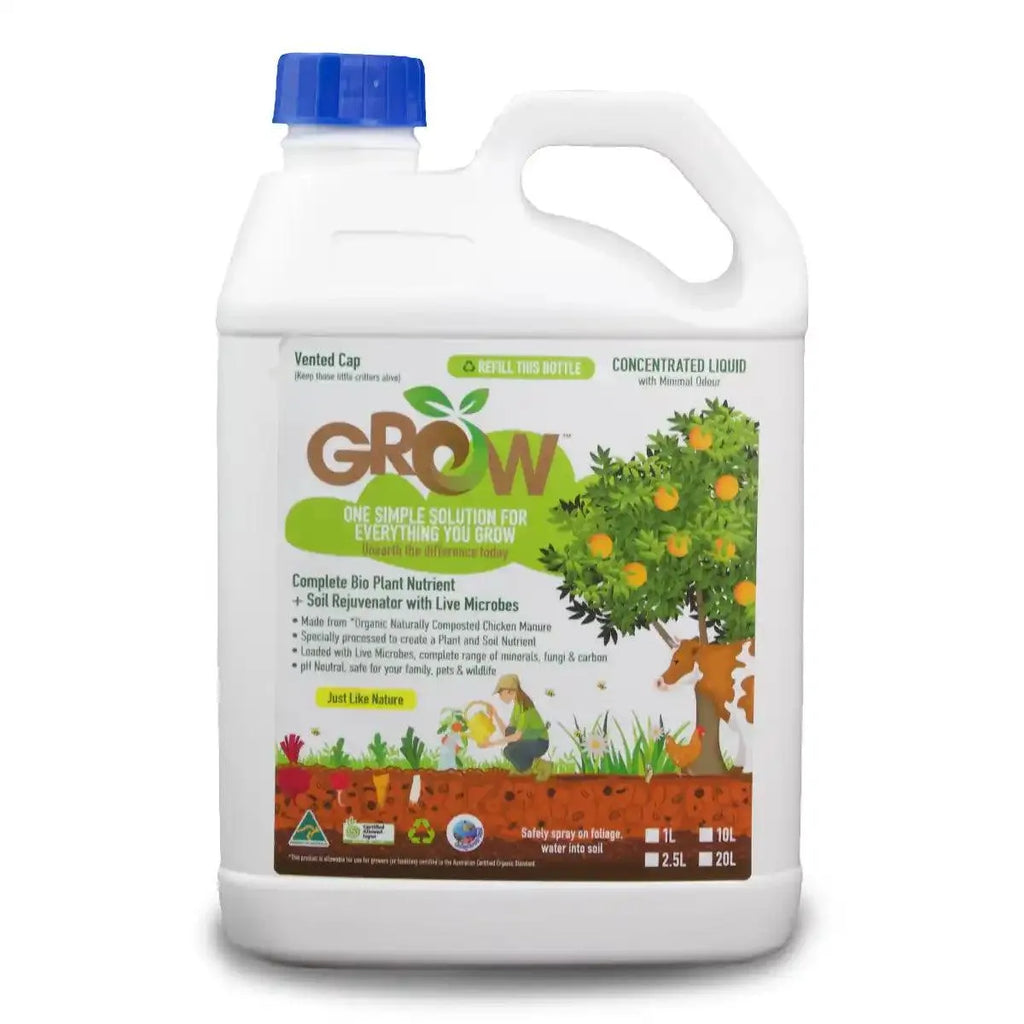 GROW Bio Organic Liquid Fertiliser - Australian Landscape Supplies
