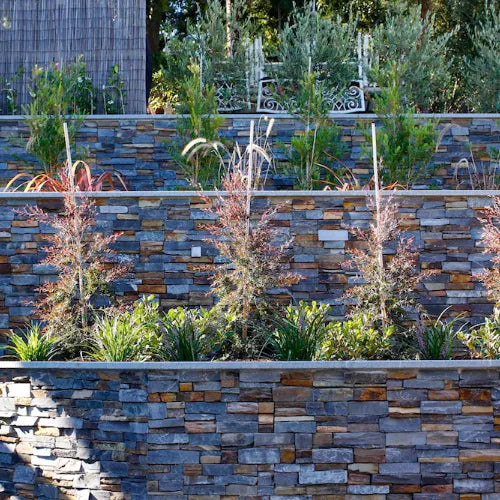 Grampians (Limestone) Stone Series Pentablock - Modular Concrete Blocks Stepped Garden Bed| Retaining Walls | Australian Landscape Supplies