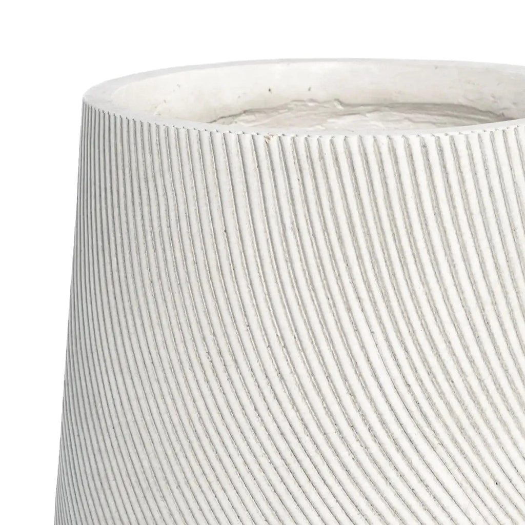 Helix U Pot - White - Australian Landscape Supplies