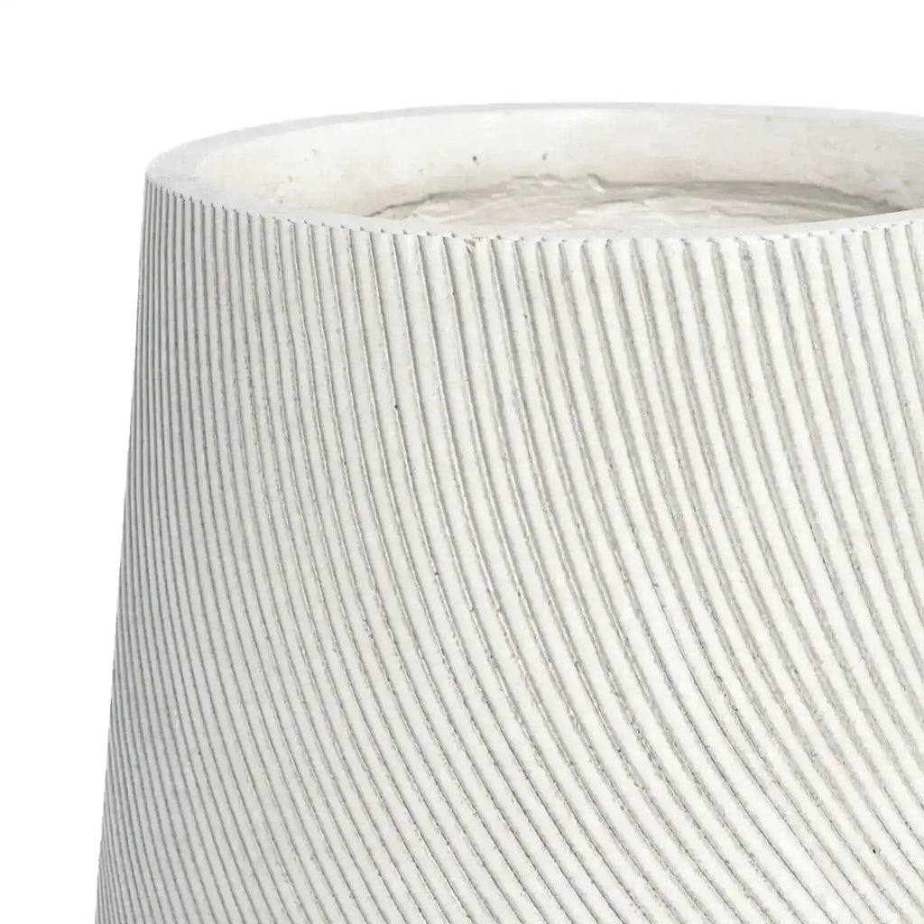Helix U Pot - White - Australian Landscape Supplies