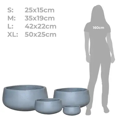 Lightweight Fibreglass Cement Lite Bowl Pot - Cement Comp Sheet
