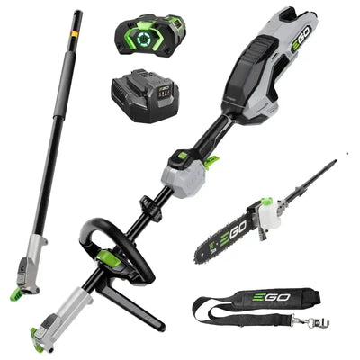 EGO POWER+ 56V Brushless Multi-Tool Power Head with Carbon Fibre Shaft 2pce Attachment KIT
