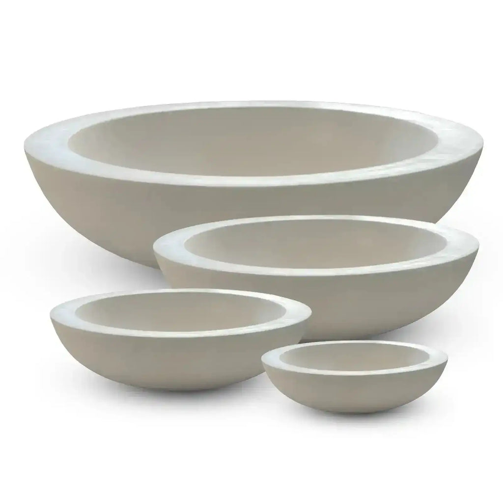 Montague Lightweight Fibreglass Bowl - Pure White - Australian Landscape Supplies