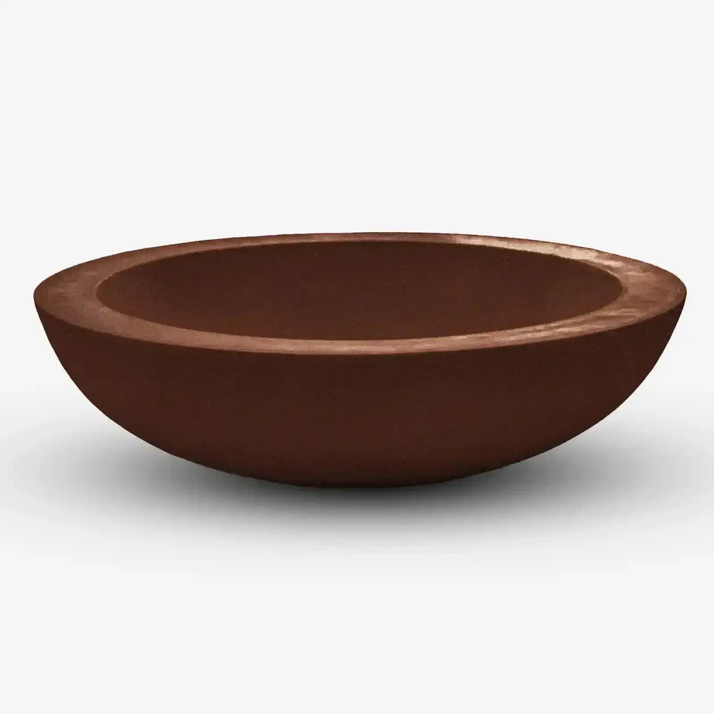 Montague Lightweight Fibreglass Bowl - Rust - Australian Landscape Supplies