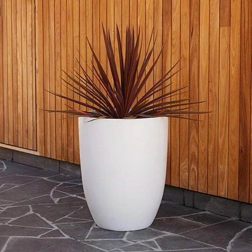 Lightweight Fibreglass Chambers U Pot - White | Plant Pot for Landscape Nursery | Australian Landscape Supplies