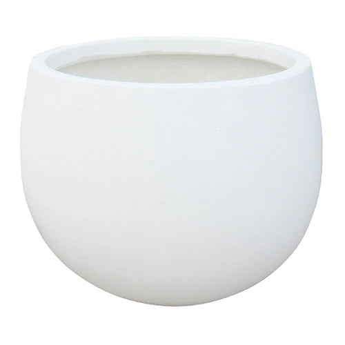 Lightweight Fibreglass MEGA Belly Pot - White