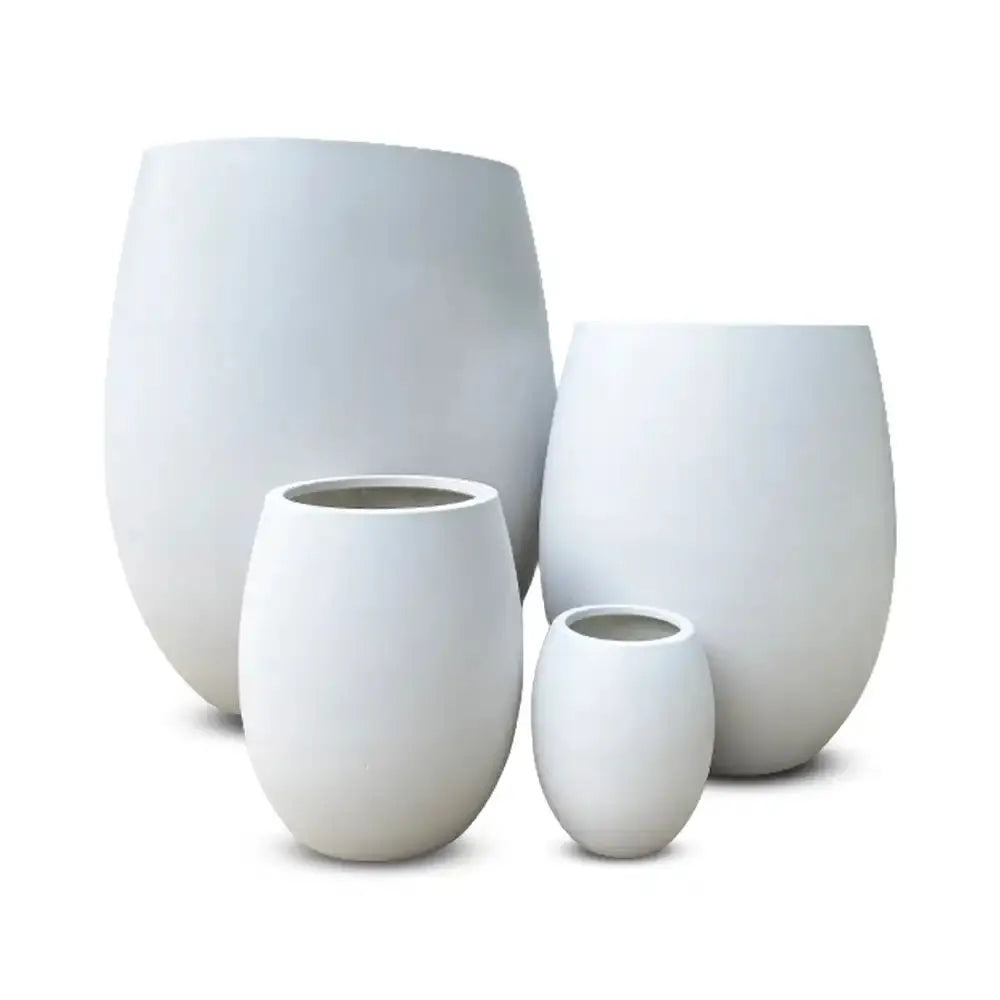 Zuma Pot - White - Australian Landscape Supplies