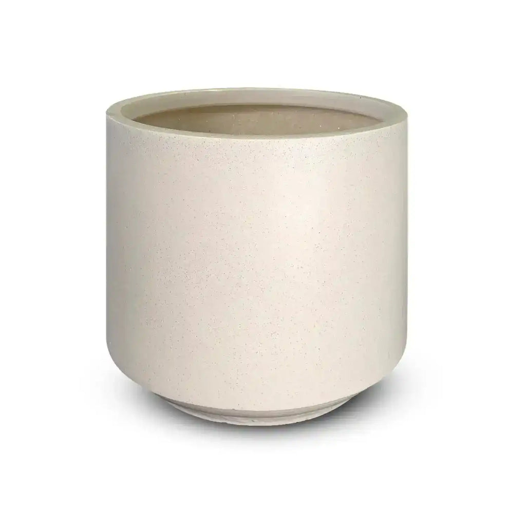 Fynn Lightweight Fibreglass Pot - White - Australian Landscape Supplies