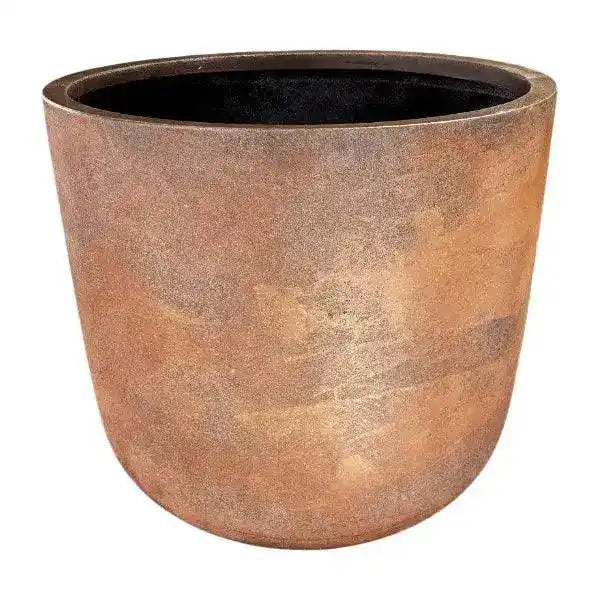 Ellie Lightweight Fibreglass Pot - Rust - Australian Landscape Supplies