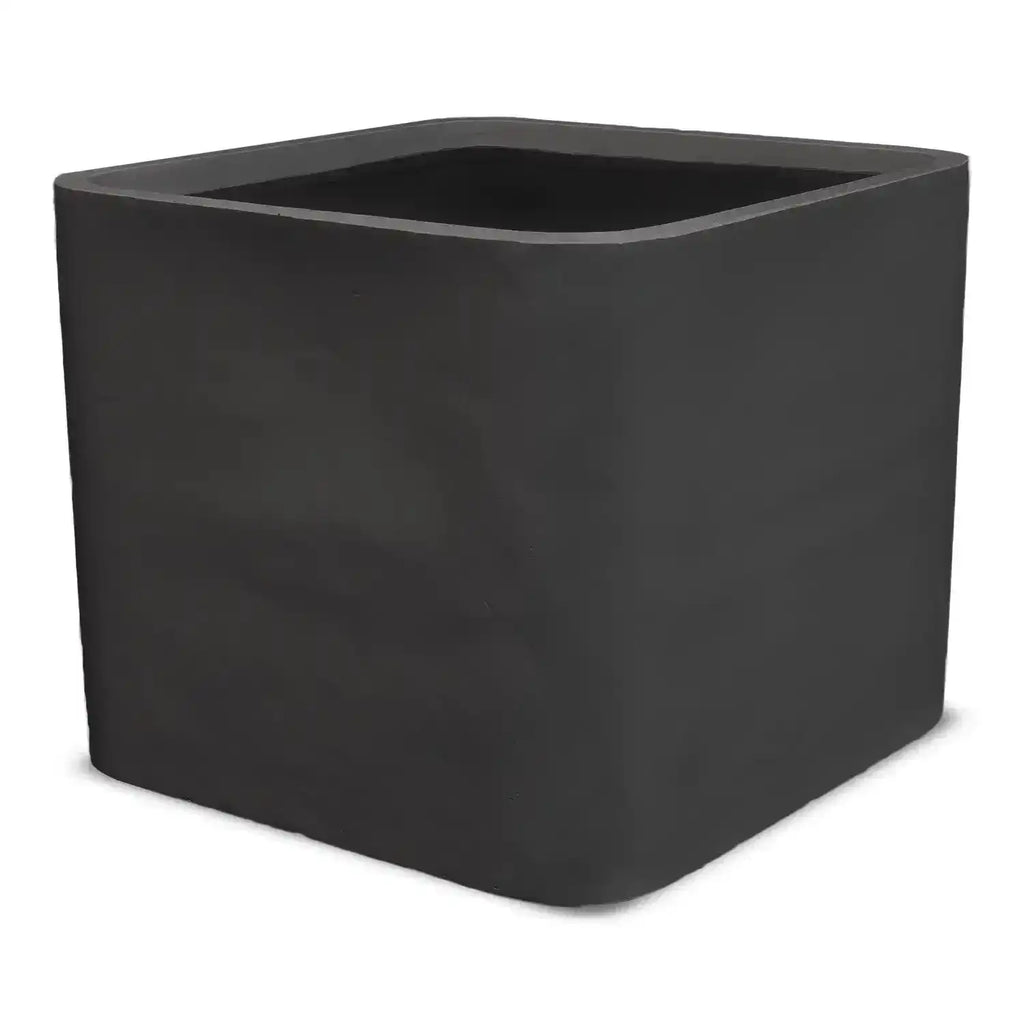 Firenze Square Pot - Black - Australian Landscape Supplies