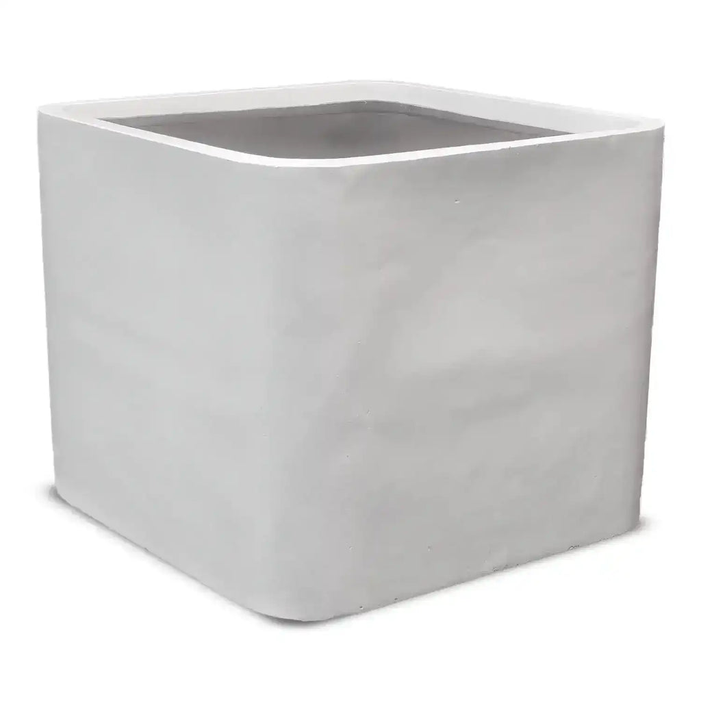 Firenze Square Pot - Pure White - Australian Landscape Supplies