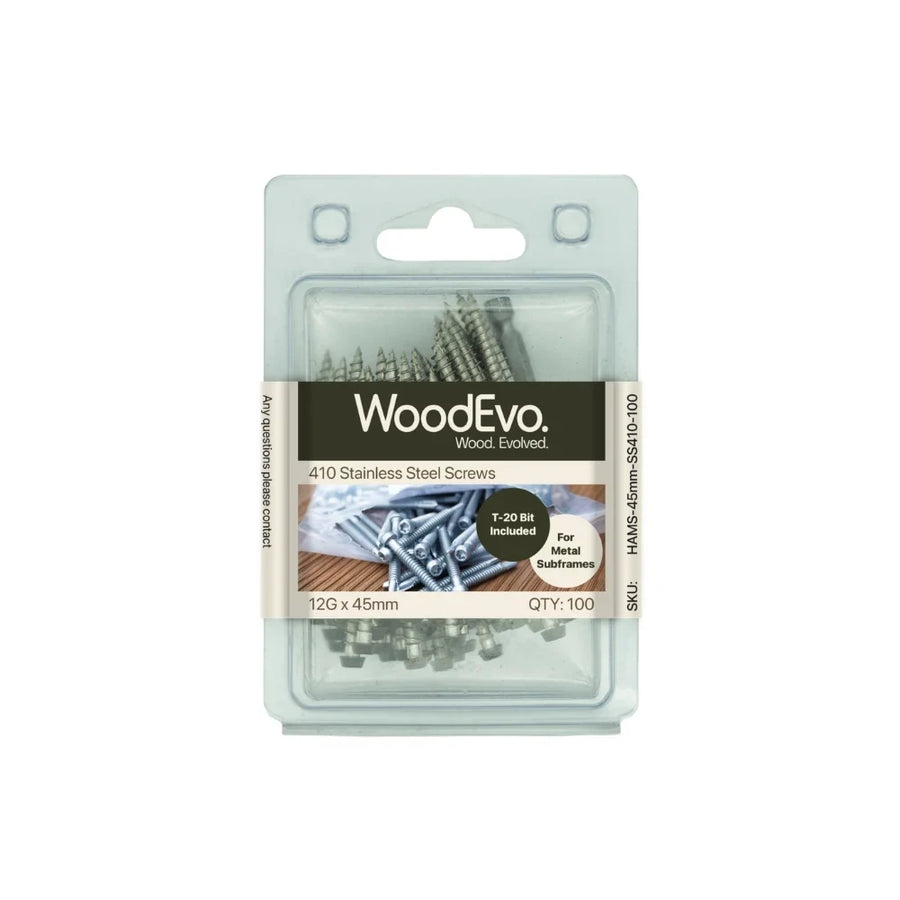 WoodEvo Coloured Decking Screws - 100 Pack