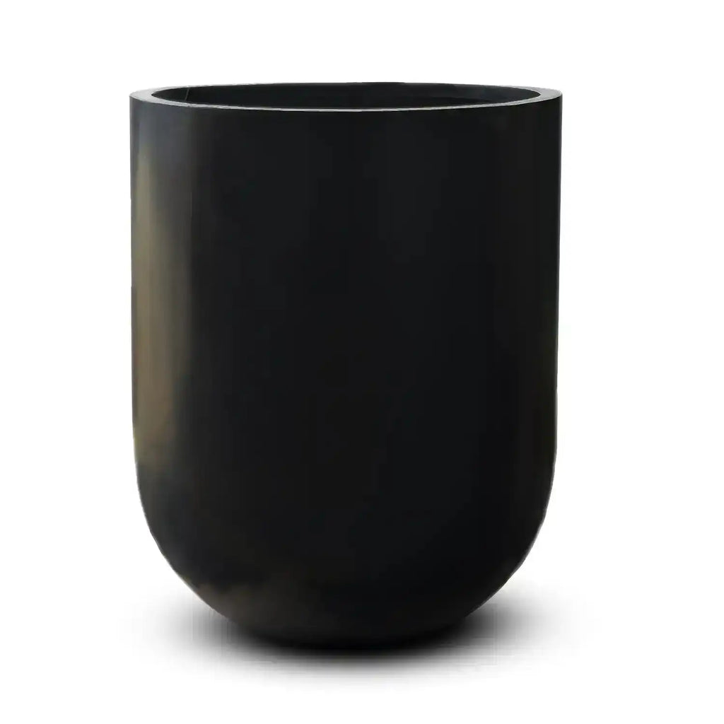Normandy Pot - Black - Large Pot - Australian Landscape Supplies