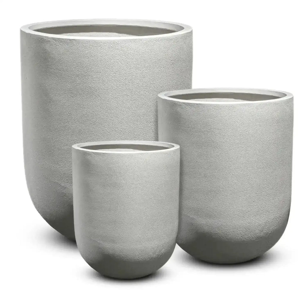 Normandy Pot - White Stone - Large Pot - Australian Landscape Supplies