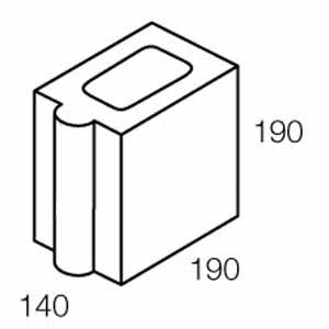 15.10 Control Joint 1/2 Grey Blocks - Australian Landscape Supplies
