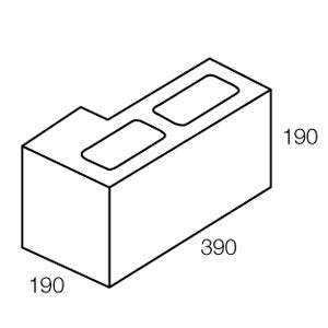 15.25 Corner Return Grey Blocks - Australian Landscape Supplies