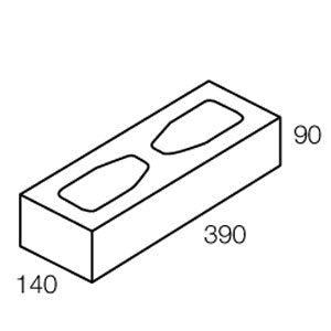 15.71 1/2 Height Grey Blocks - Australian Landscape Supplies