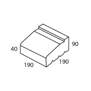 20.40 Half Height Sill Grey Blocks (1/2 Sill) - Australian Landscape Supplies