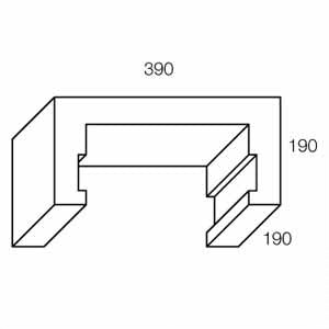 20.45 Cleanout Grey Blocks - Australian Landscape Supplies