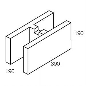 20.48 H Block Grey Blocks - Australian Landscape Supplies