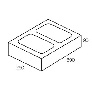 30.71 Half Height Grey Blocks - Australian Landscape Supplies
