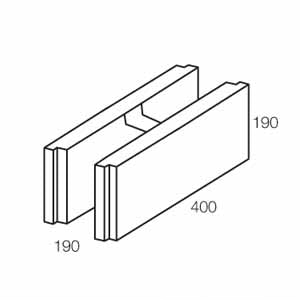 20.48SB (Speed Blox H Block) Grey Blocks - Australian Landscape Supplies
