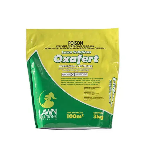 3kg Bag OxaFert Herbicide & Fertiliser From Lawn Solutions Australia