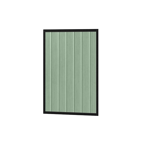 Colorbond Steel Fence Gate - 930 x 1500mm with Satin Black Frame | Oxworks Available from Australian Landscape Supplies