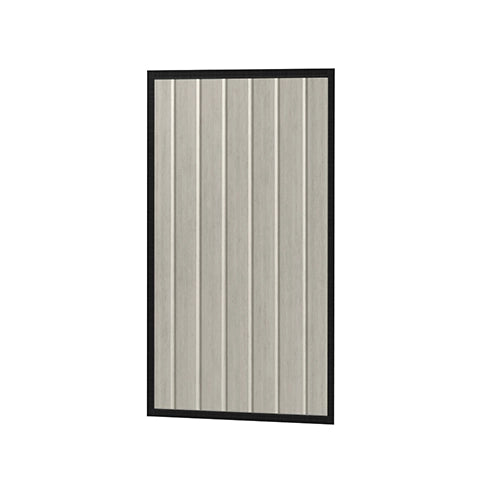 Colorbond Steel Fence Gate - 930 x 1800mm with Satin Black Frame | Oxworks Available from Australian Landscape Supplies