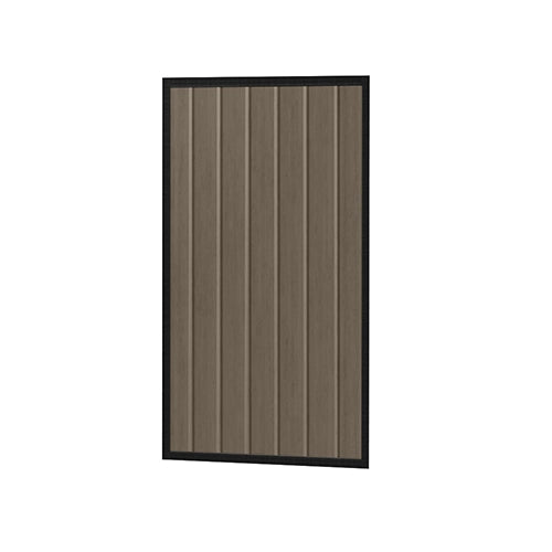 Colorbond Steel Fence Gate - 930 x 1800mm with Satin Black Frame | Oxworks Available from Australian Landscape Supplies