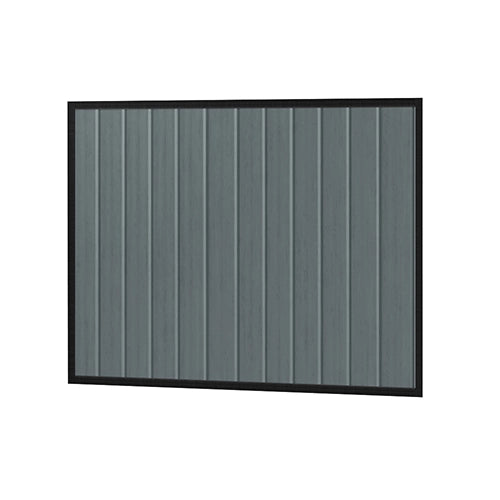 Colorbond Steel Fence Gate - 1720 x 1500mm with Satin Black Frame | Oxworks Available from Australian Landscape Supplies