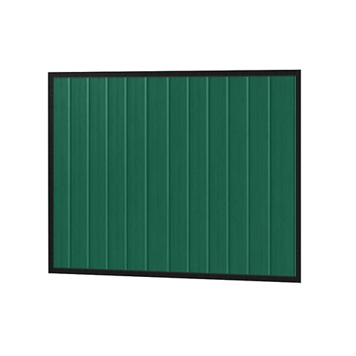 Colorbond Steel Fence Gate - 1720 x 1500mm with Satin Black Frame | Oxworks Available from Australian Landscape Supplies